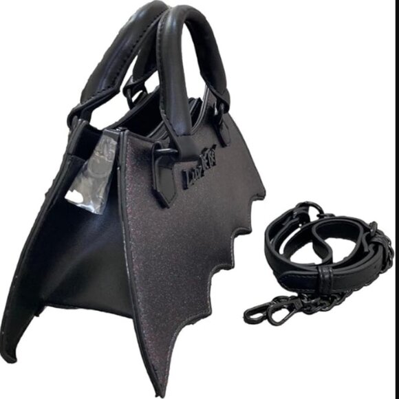 Luv Betsey Betsey Johnson Glittery Sparkle Bat Crossbody Handbag🆕⌚📦🏃💨🚚 - Picture 8 of 16
